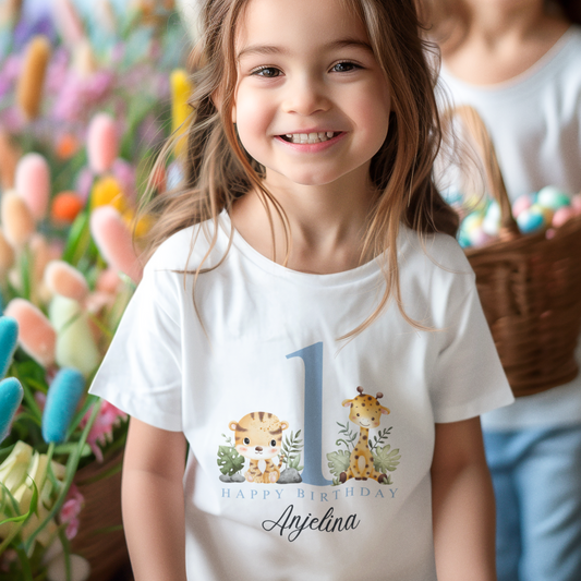 Girls Customized T shirts - Birthday