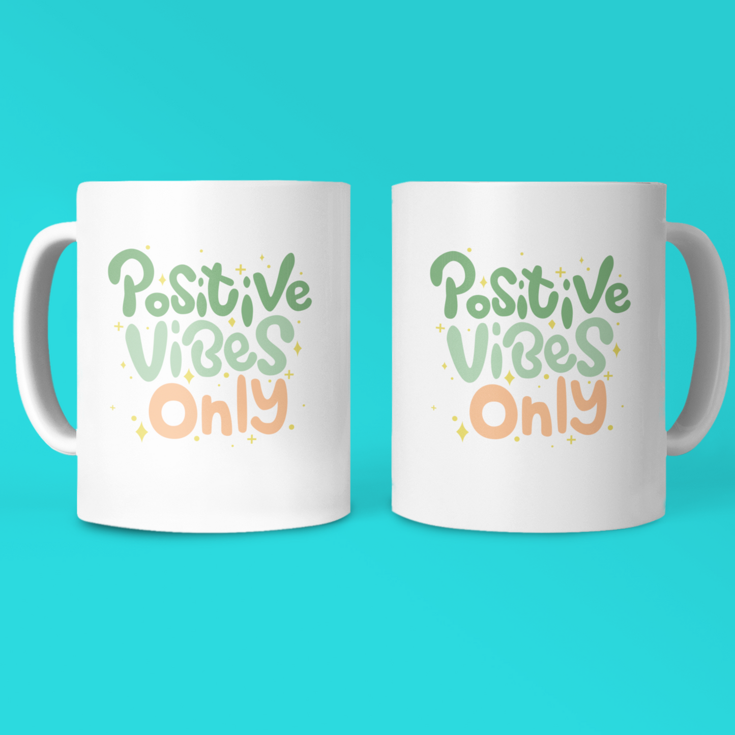 Typo Mug - Positive vibes