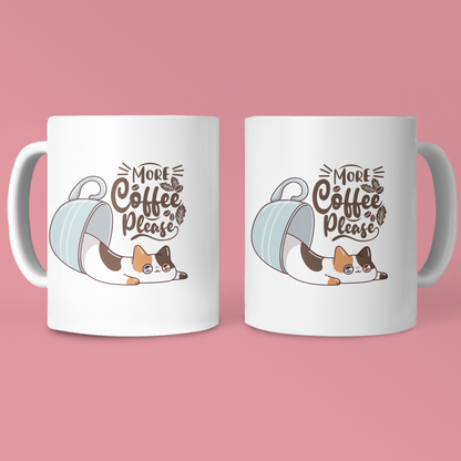 Typo Mug - more coffee please