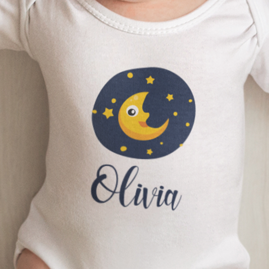 Customized Kids Rompers - dancing moon
